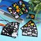 80 Pcs Summer Color Your Own Bookmarks with Ribbon Bulk DIY Coloring Crafts Beach Ice Cream Ocean Fruit Sun Bookmark Blank Paint Classroom Decorate for Teacher Student Summer